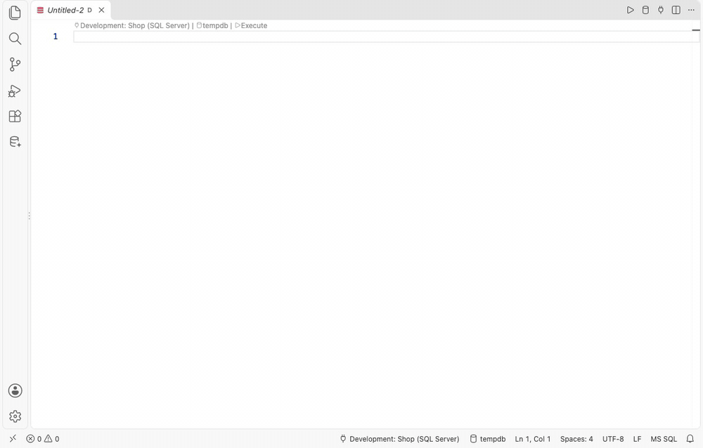 Typing a query: the join comes from the foreign key, then F5 runs it and the results open below