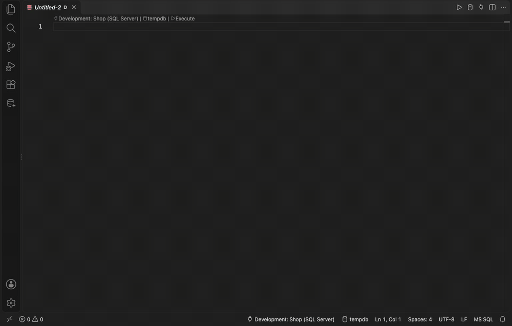 Typing a query: the join comes from the foreign key, then F5 runs it and the results open below
